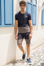 Load image into Gallery viewer, Summer Essential Shorts Set - Grey/Navy
