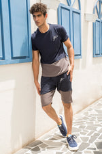 Load image into Gallery viewer, Summer Essential Shorts Set - Grey/Navy
